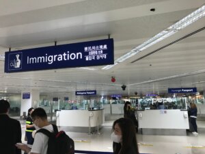 マニラ空港のイミグレーション
